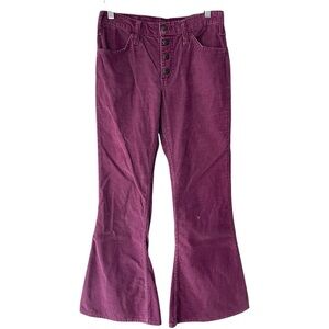 Vtg LEVI’S Orange Tab Corduroy Pants Sz 29 Purple Maroon Bell Bottoms Big E Rare